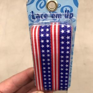 Lace ‘Em Up Swibco American Flag shoelaces. 48”
